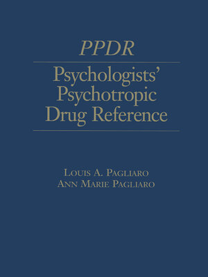 cover image of Psychologists' Psychotropic Drug Reference